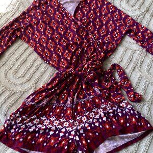 Boutique Long Sleeve Short Romper - Cotton - Super Cute - Size S